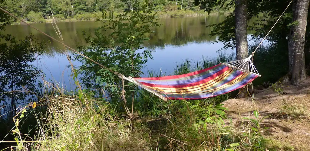 Camping vue du lac