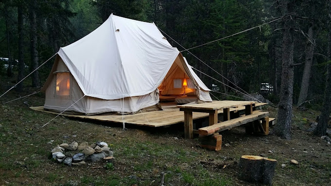 "Glamping" au camping de l'Izoard